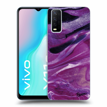 Obal pro Vivo Y11s - Purple glitter