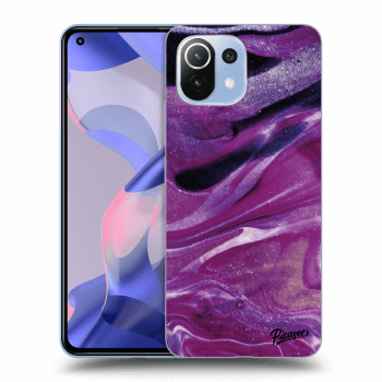Obal pro Xiaomi 11 Lite 5G NE - Purple glitter