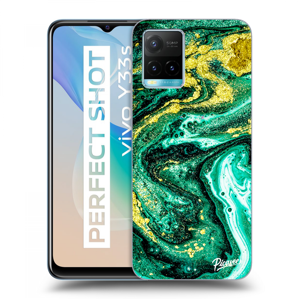 Picasee ULTIMATE CASE pro Vivo Y33s - Green Gold