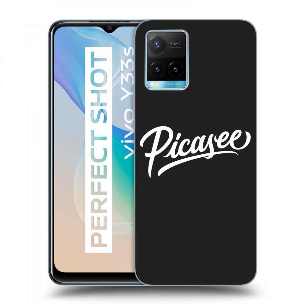 Picasee silikonový černý obal pro Vivo Y33s - Picasee - White