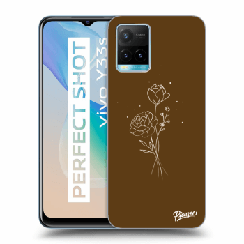 Picasee ULTIMATE CASE pro Vivo Y33s - Brown flowers