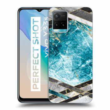 Picasee ULTIMATE CASE pro Vivo Y33s - Blue geometry