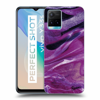 Obal pro Vivo Y33s - Purple glitter