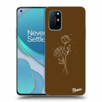 Obal pro OnePlus 8T - Brown flowers