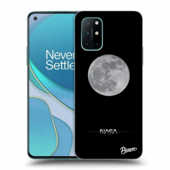 Picasee silikonový černý obal pro OnePlus 8T - Moon Minimal