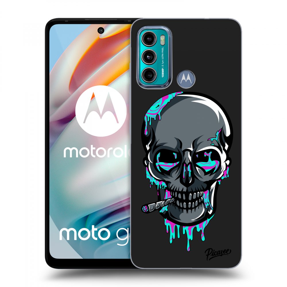 Picasee silikonový černý obal pro Motorola Moto G60 - EARTH - Lebka 3.0