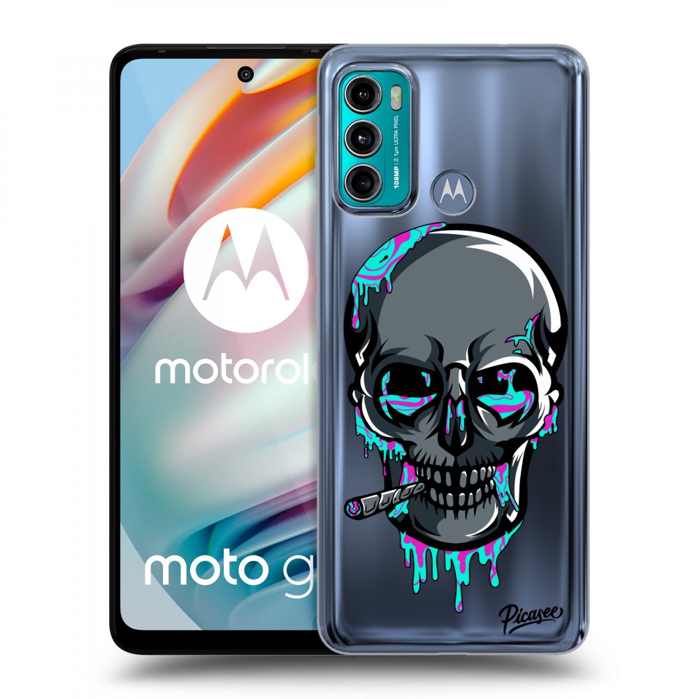 Picasee silikonový průhledný obal pro Motorola Moto G60 - EARTH - Lebka 3.0