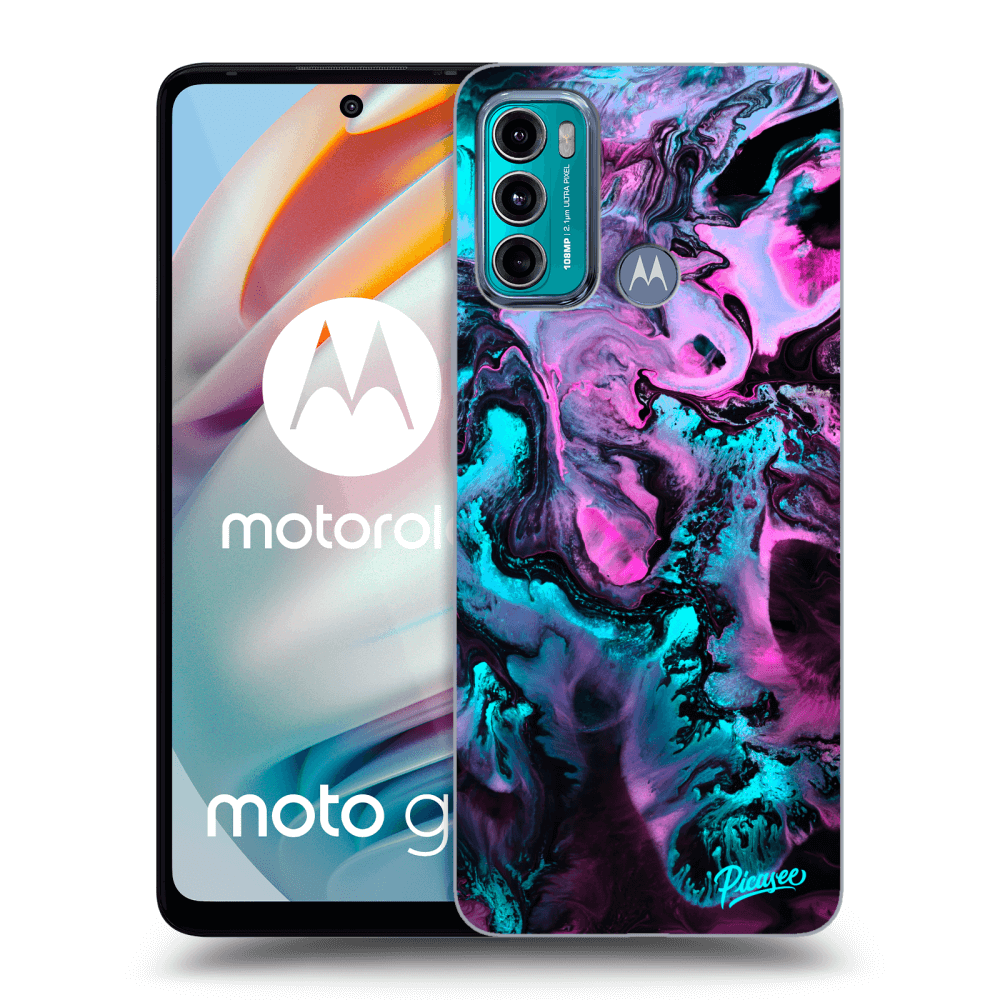 Picasee silikonový černý obal pro Motorola Moto G60 - Lean