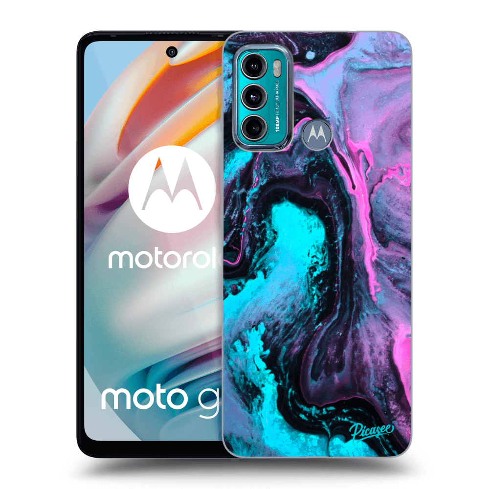 Picasee silikonový černý obal pro Motorola Moto G60 - Lean 2