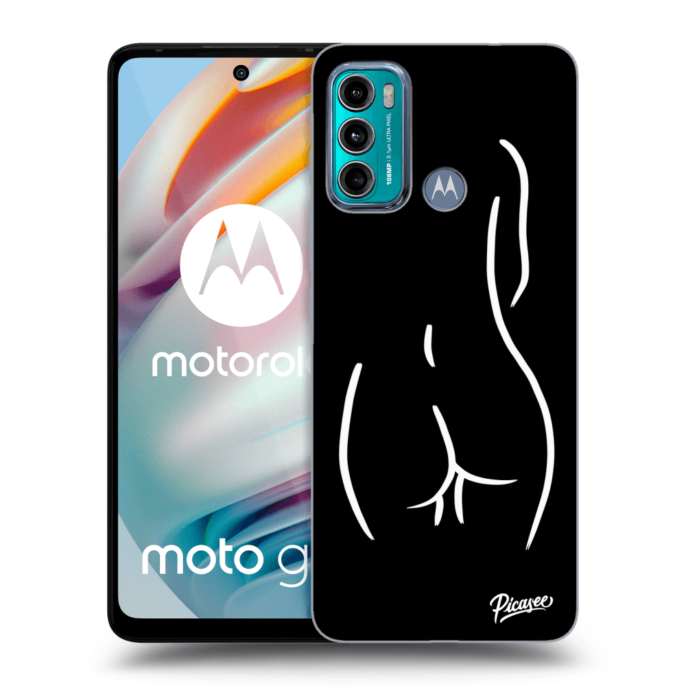 Picasee silikonový černý obal pro Motorola Moto G60 - Svlečená Bílá