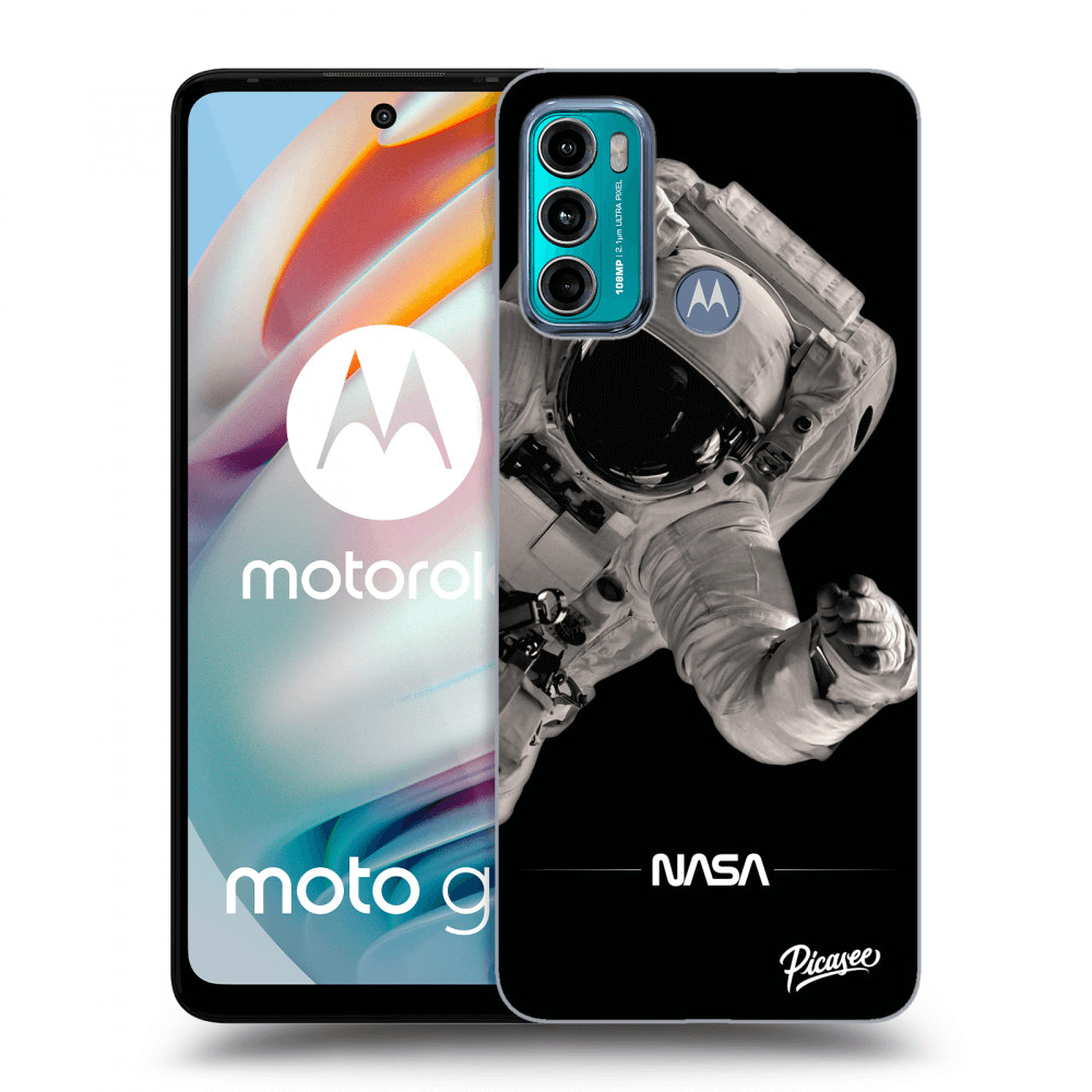 Picasee silikonový černý obal pro Motorola Moto G60 - Astronaut Big