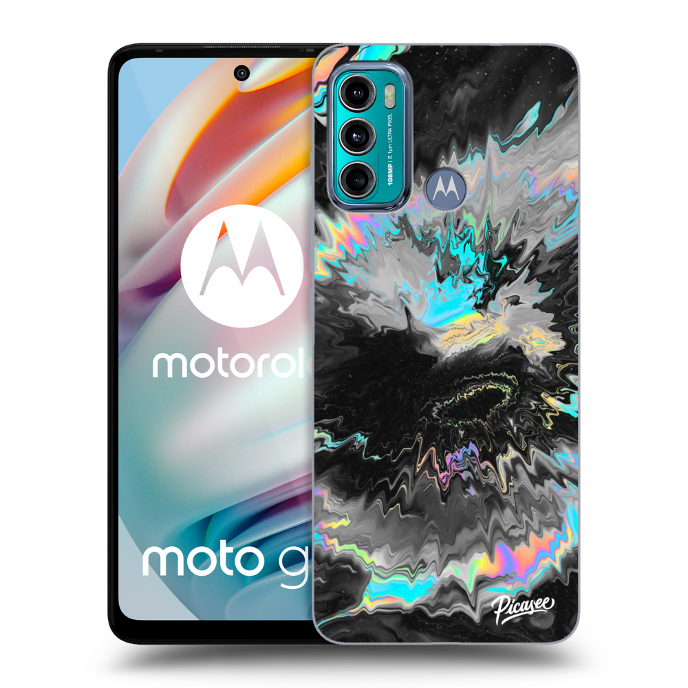 Picasee silikonový černý obal pro Motorola Moto G60 - Magnetic