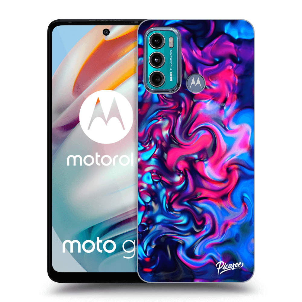 Picasee silikonový průhledný obal pro Motorola Moto G60 - Redlight