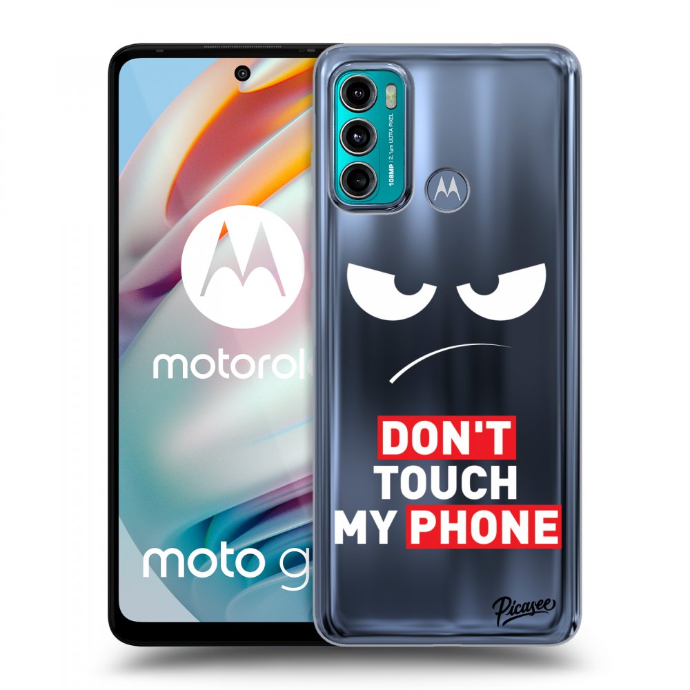 Picasee silikonový průhledný obal pro Motorola Moto G60 - Angry Eyes - Transparent
