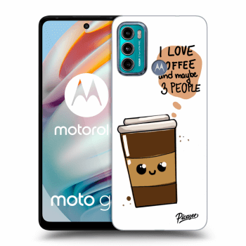 Picasee silikonový černý obal pro Motorola Moto G60 - Cute coffee
