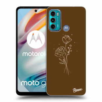 Obal pro Motorola Moto G60 - Brown flowers