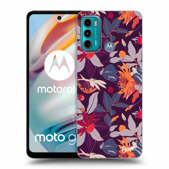 Obal pro Motorola Moto G60 - Purple Leaf