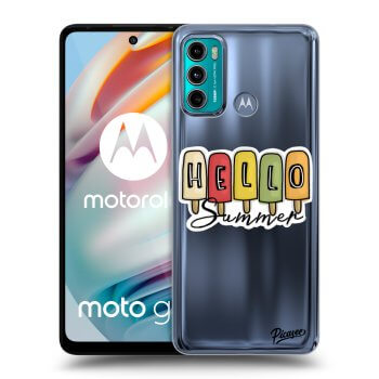 Picasee silikonový průhledný obal pro Motorola Moto G60 - Ice Cream