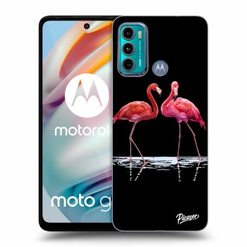 Obal pro Motorola Moto G60 - Flamingos couple
