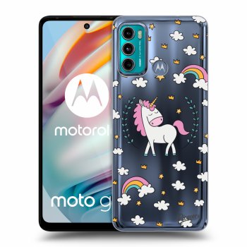 Picasee silikonový průhledný obal pro Motorola Moto G60 - Unicorn star heaven