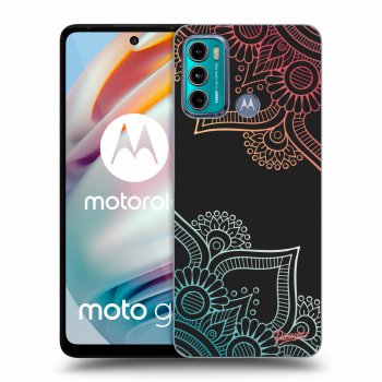 Picasee silikonový černý obal pro Motorola Moto G60 - Flowers pattern