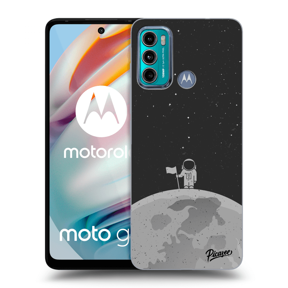 Picasee silikonový průhledný obal pro Motorola Moto G60 - Astronaut