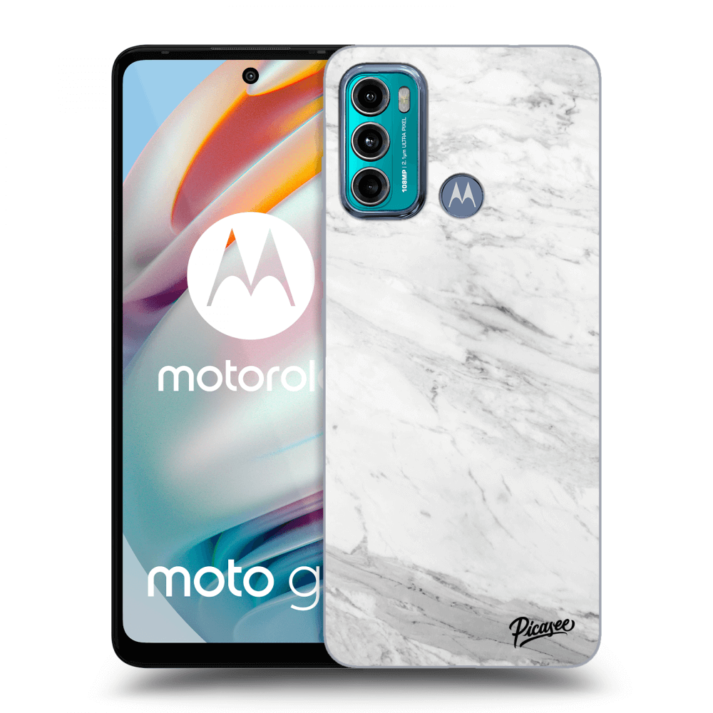 Picasee ULTIMATE CASE pro Motorola Moto G60 - White marble