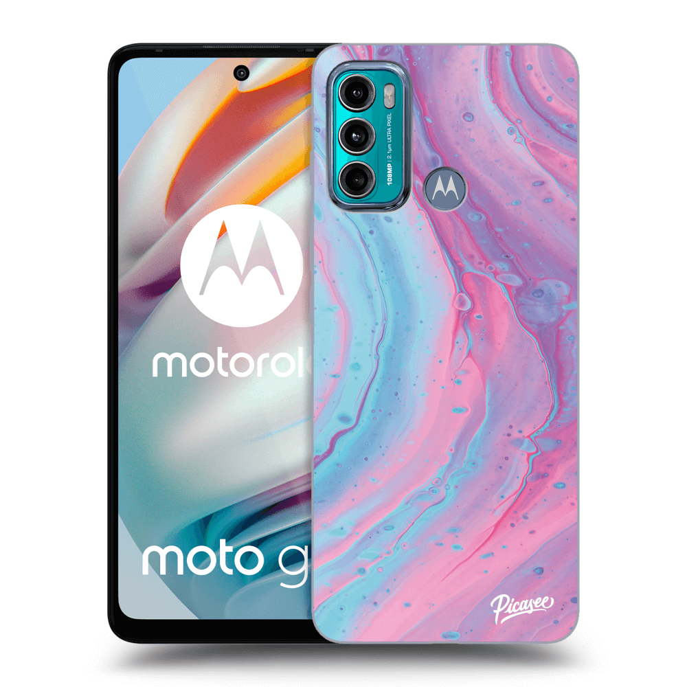 Picasee ULTIMATE CASE pro Motorola Moto G60 - Pink liquid