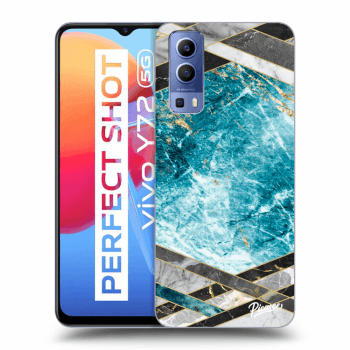 Picasee ULTIMATE CASE pro Vivo Y72 5G - Blue geometry