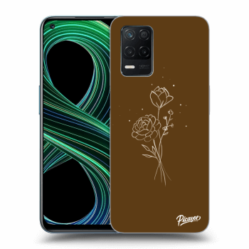 Picasee ULTIMATE CASE pro Realme 8 5G - Brown flowers