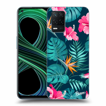 Obal pro Realme 8 5G - Pink Monstera