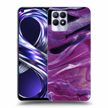 Obal pro Realme 8i - Purple glitter