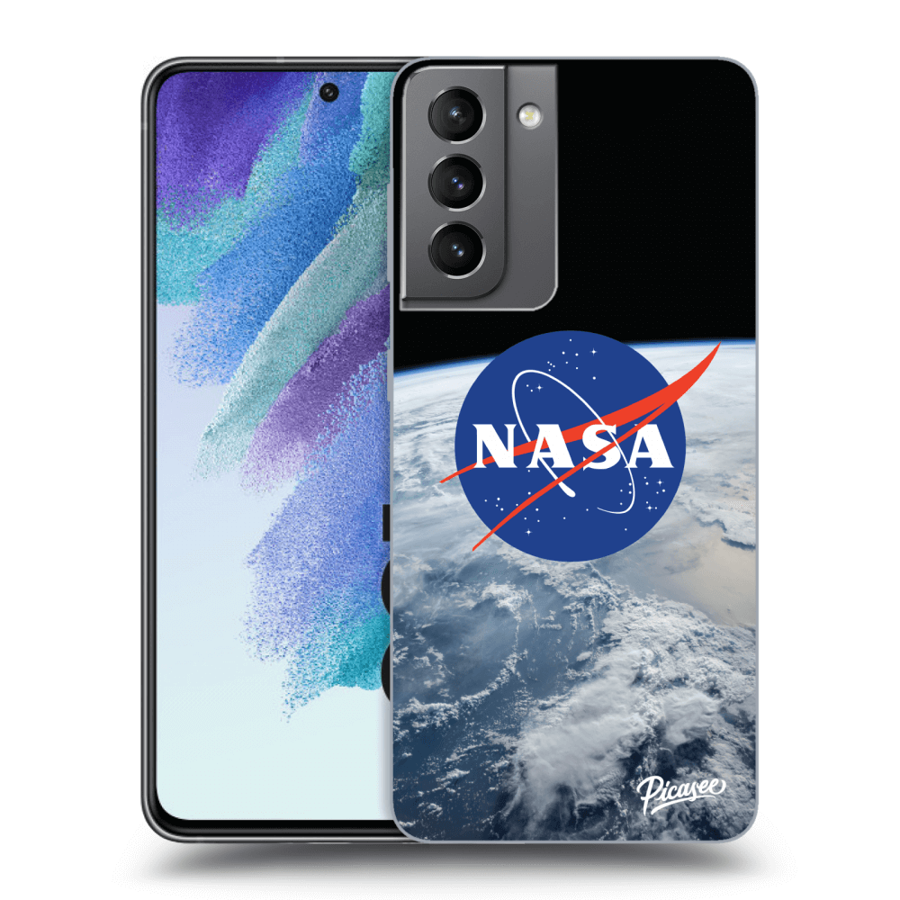 Picasee silikonový černý obal pro Samsung Galaxy S21 FE 5G - Nasa Earth
