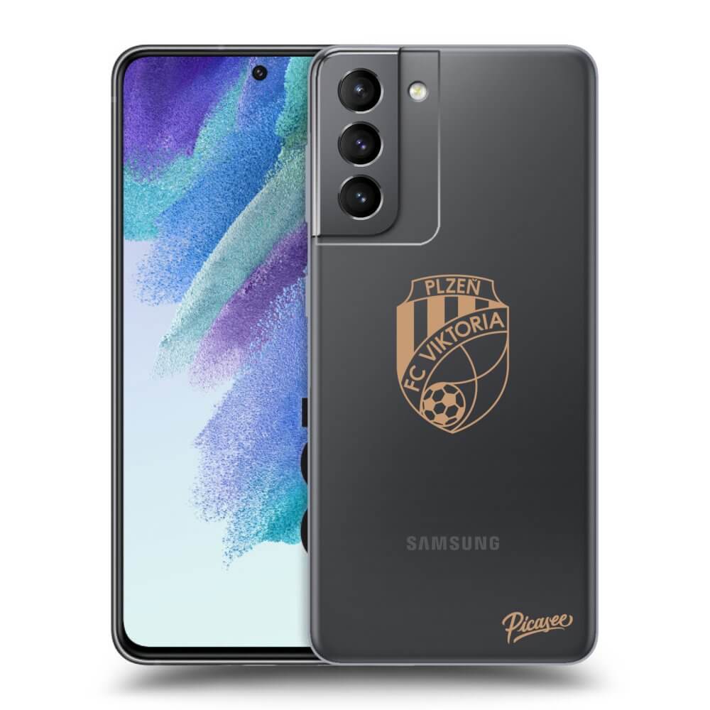Picasee silikonový průhledný obal pro Samsung Galaxy S21 FE 5G - FC Viktoria Plzeň I
