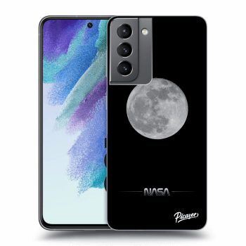 Picasee silikonový černý obal pro Samsung Galaxy S21 FE 5G - Moon Minimal