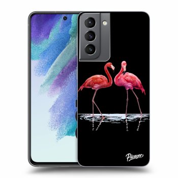 Obal pro Samsung Galaxy S21 FE 5G - Flamingos couple