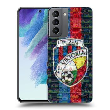 Picasee silikonový černý obal pro Samsung Galaxy S21 FE 5G - FC Viktoria Plzeň A