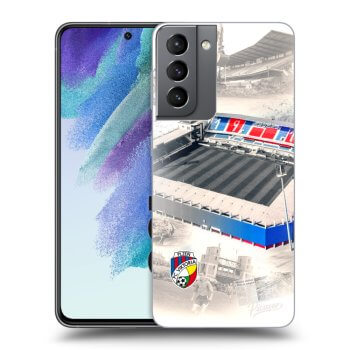 Picasee silikonový průhledný obal pro Samsung Galaxy S21 FE 5G - FC Viktoria Plzeň G