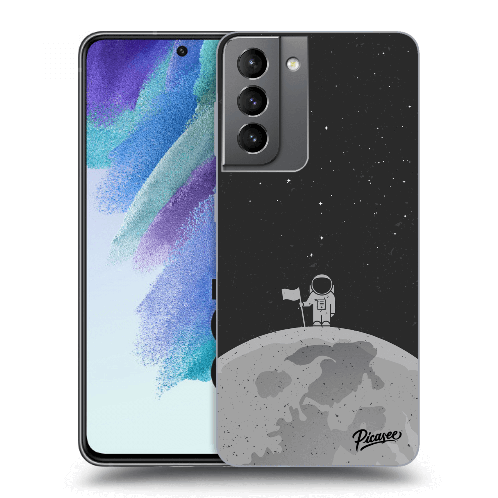 Picasee silikonový černý obal pro Samsung Galaxy S21 FE 5G - Astronaut