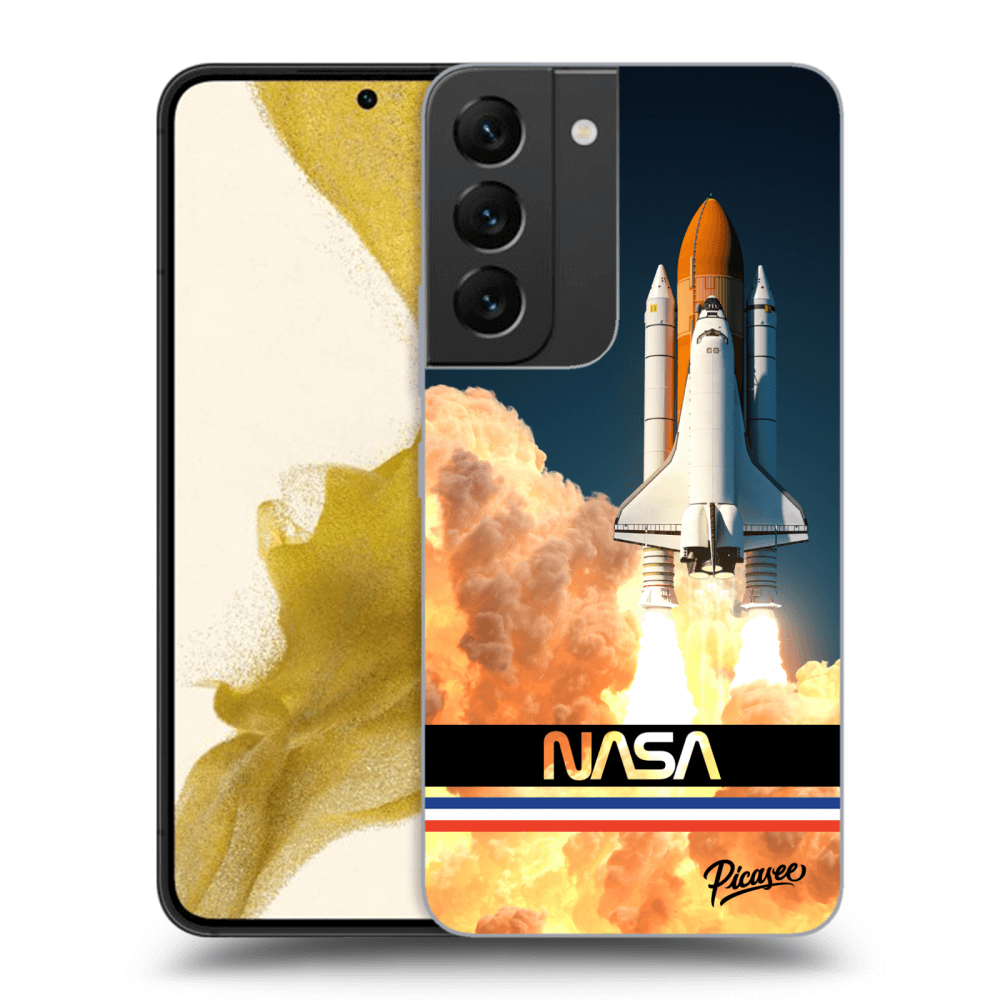 Picasee silikonový průhledný obal pro Samsung Galaxy S22 5G - Space Shuttle