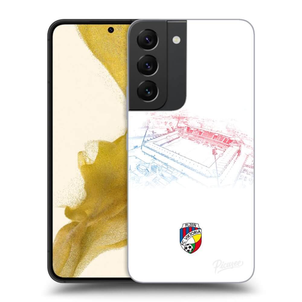 Picasee silikonový černý obal pro Samsung Galaxy S22 5G - FC Viktoria Plzeň C