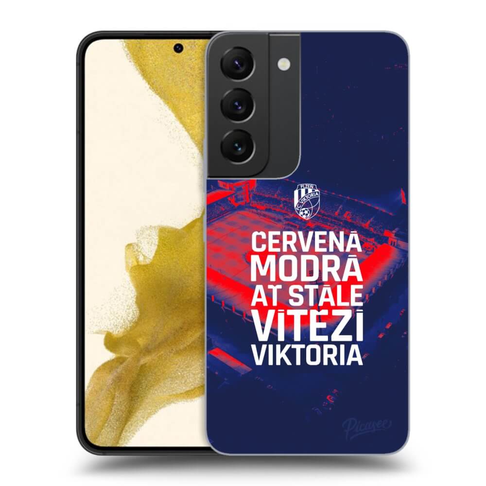 Picasee silikonový průhledný obal pro Samsung Galaxy S22 5G - FC Viktoria Plzeň E