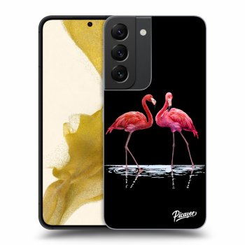 Obal pro Samsung Galaxy S22 5G - Flamingos couple