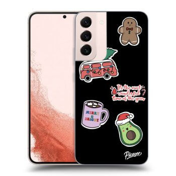 Obal pro Samsung Galaxy S22+ 5G - Christmas Stickers