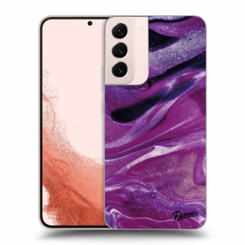 Obal pro Samsung Galaxy S22+ 5G - Purple glitter