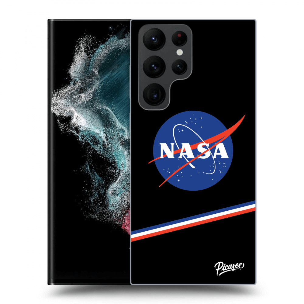 Picasee silikonový černý obal pro Samsung Galaxy S22 Ultra 5G - NASA Original