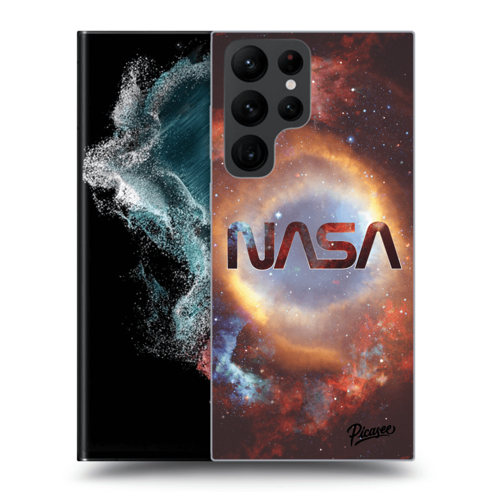 Picasee silikonový černý obal pro Samsung Galaxy S22 Ultra 5G - Nebula
