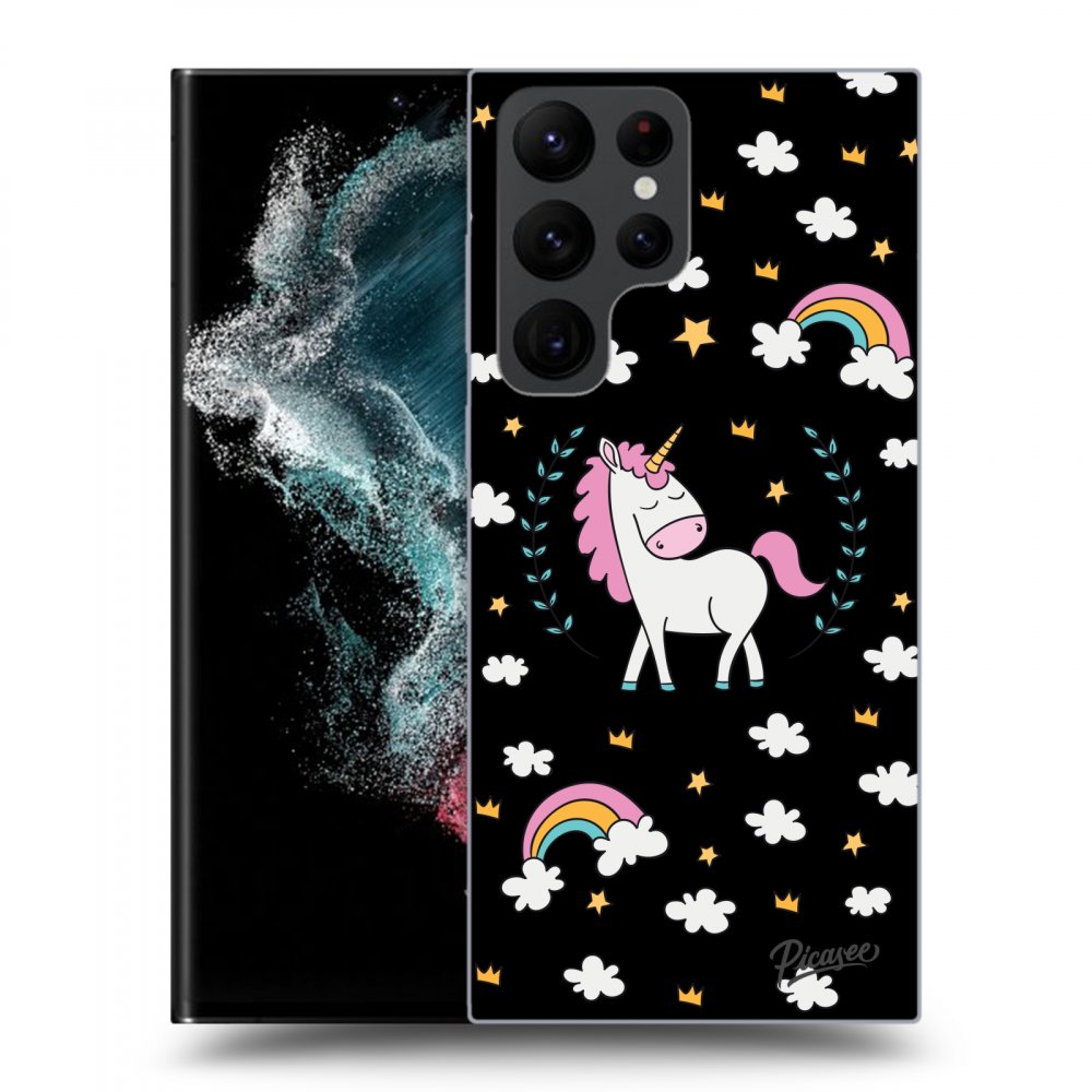 Picasee ULTIMATE CASE pro Samsung Galaxy S22 Ultra 5G - Unicorn star heaven