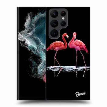 Obal pro Samsung Galaxy S22 Ultra 5G - Flamingos couple