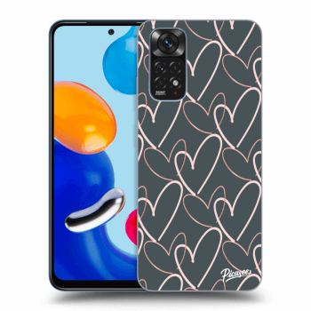 Picasee silikonový průhledný obal pro Xiaomi Redmi Note 11 - Lots of love